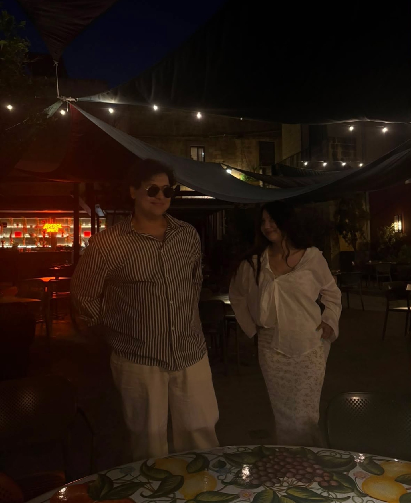 Samuels on a night out in Malta
